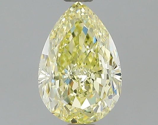 GIA 1.08 Fancy Light Yellow-VVS2 Pear Diamond
