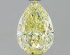 GIA 1.08 Fancy Light Yellow-VVS2 Pear Diamond