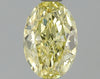 GIA 0.73 Fancy Intense Yellow-I1 Oval Diamond