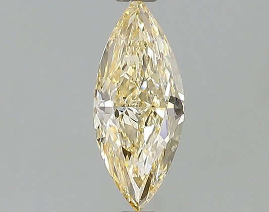 GIA 0.79 Light Orangy Yellow-SI2 Marquise Diamond