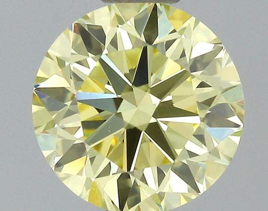 GIA 0.5 Fancy Yellow-SI2 Round Diamond