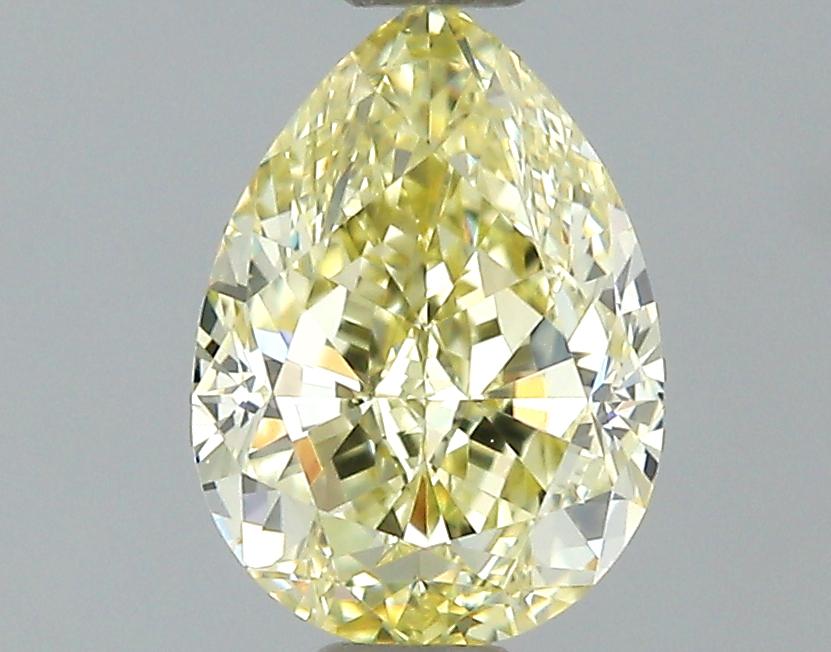 GIA 0.57 Fancy Yellow-VVS1 Pear Diamond