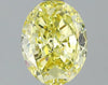 GIA 1.01 Fancy Yellow-VS2 Oval Diamond