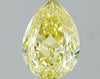 GIA 0.96 Fancy Intense Yellow-VVS1 Pear Diamond