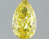 GIA 0.54 Fancy Intense Yellow-VVS1 Pear Diamond