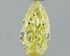 GIA 0.54 Fancy Intense Yellow-I1 Pear Diamond