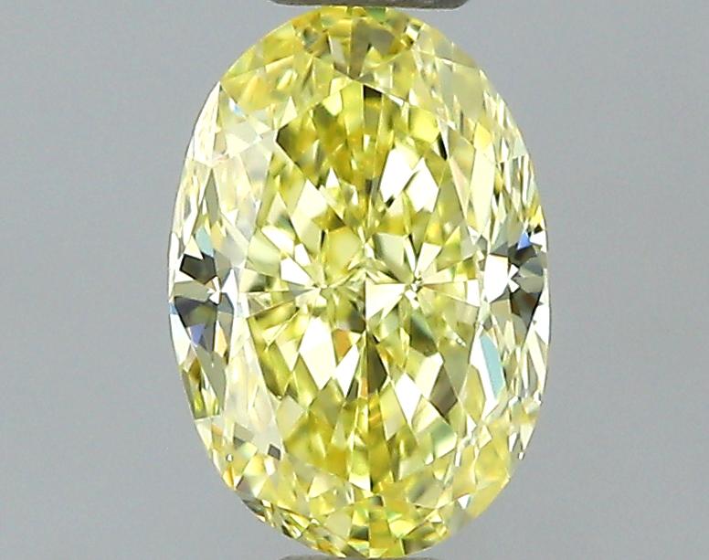 GIA 0.51 Fancy Intense Yellow-VVS1 Oval Diamond