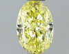 GIA 0.51 Fancy Intense Yellow-VVS1 Oval Diamond
