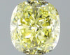 GIA 0.81 Fancy Yellow-VS1 Cushion Diamond