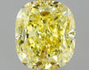 GIA 0.52 Fancy Intense Yellow-VVS2 Cushion Diamond