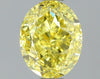GIA 0.8 Fancy Intense Yellow-VS2 Oval Diamond