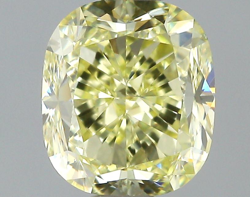 GIA 0.7 Fancy Yellow-VVS2 Cushion Diamond