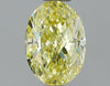 GIA 0.71 Fancy Yellow-VVS2 Oval Diamond