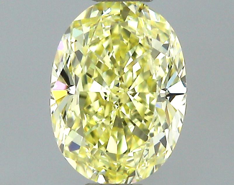 GIA 0.46 Fancy Yellow-VVS1 Oval Diamond