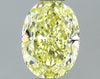 GIA 0.46 Fancy Yellow-VVS1 Oval Diamond