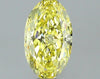 GIA 0.52 Fancy Intense Yellow-VS2 Oval Diamond