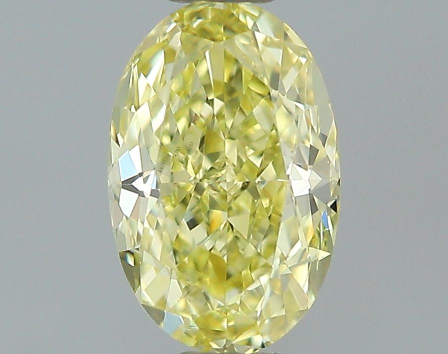 GIA 0.44 Fancy Yellow-VVS1 Oval Diamond