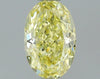 GIA 0.44 Fancy Yellow-VVS1 Oval Diamond