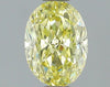 GIA 0.51 Fancy Yellow-VVS2 Oval Diamond