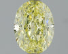 GIA 0.93 Fancy Yellow-VS2 Oval Diamond