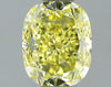 GIA 0.52 Fancy Yellow-VVS2 Cushion Diamond