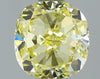 GIA 0.6 Fancy Yellow-IF Cushion Diamond