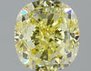 GIA 0.8 Fancy Intense Yellow-VVS2 Cushion Diamond