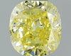 GIA 0.37 Fancy Intense Yellow-I2 Cushion Diamond