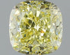 GIA 0.73 Fancy Yellow-VS1 Cushion Diamond