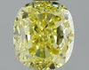 GIA 0.72 Fancy Intense Yellow-VS1 Cushion Diamond