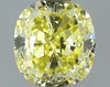 GIA 0.52 Fancy Yellow-VVS2 Cushion Diamond