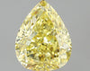 GIA 0.51 Fancy Yellow-VS1 Pear Diamond