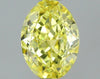 GIA 0.53 Fancy Intense Yellow-VS2 Oval Diamond