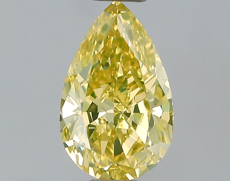 GIA 0.51 Fancy Intense Yellow-VVS1 Pear Diamond