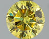 GIA 0.41 Fancy Vivid Yellow-I2 Round Diamond