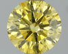 GIA 0.41 Fancy Intense Yellow-I1 Round Diamond