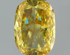 GIA 0.34 Fancy Vivid Yellow-SI1 Cushion Diamond