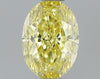 GIA 0.62 Fancy Intense Yellow-VVS2 Oval Diamond