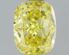 GIA 0.65 Fancy Intense Yellow-VVS1 Cushion Diamond
