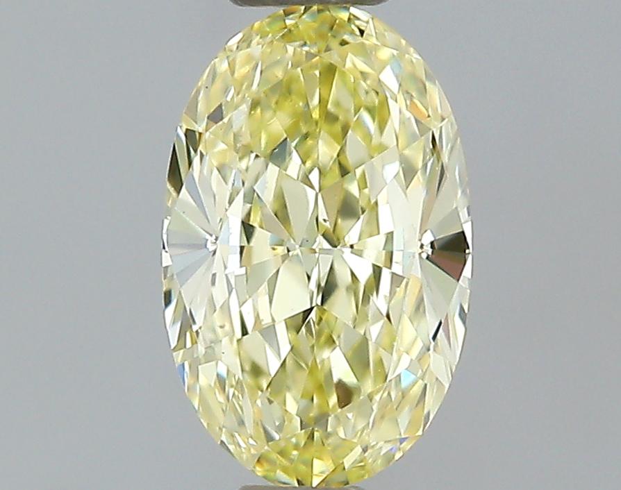 GIA 0.54 Fancy Yellow-VS2 Oval Diamond