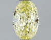 GIA 0.54 Fancy Yellow-VS2 Oval Diamond