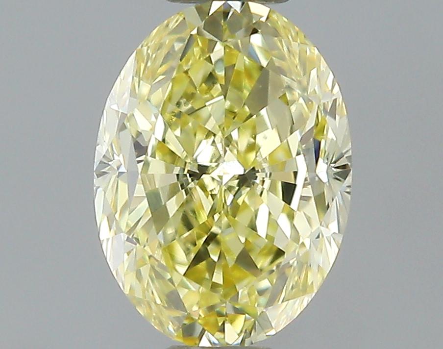 GIA 0.58 Fancy Yellow-VS1 Oval Diamond