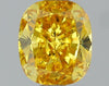 GIA 0.61 Fancy Vivid Orange Yellow-VS1 Cushion Diamond