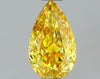 GIA 0.33 Fancy Vivid Yellow-SI2 Pear Diamond