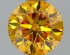 GIA 0.36 Fancy Intense Orange Yellow-SI1 Round Diamond