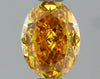 GIA 0.48 Fancy Deep Yellow Orange-VVS2 Oval Diamond