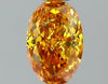 GIA 0.33 Fancy Vivid Orange Yellow-SI2 Oval Diamond