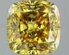 GIA 0.4 Fancy Deep Brownish Yellow-VVS2 Cushion Diamond