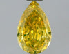 GIA 0.57 Fancy Intense Yellow-VVS1 Pear Diamond