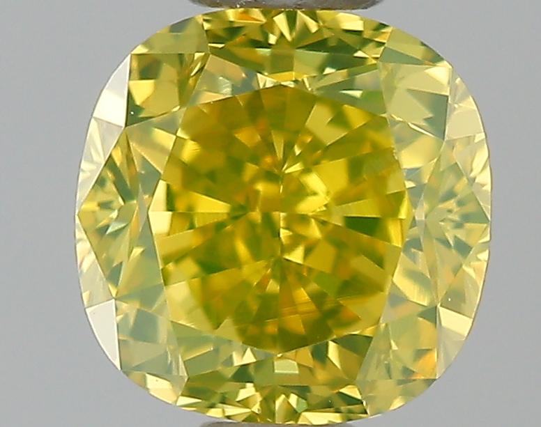 GIA 0.54 Fancy Deep Yellow-VVS1 Cushion Diamond
